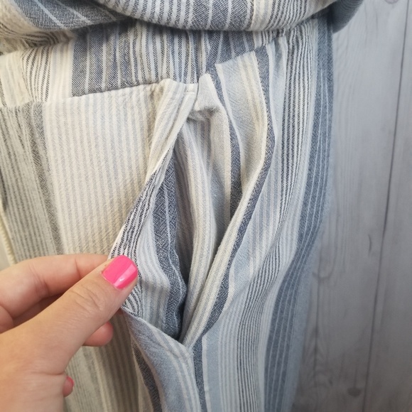 Cloth & Stone • Cropped Wide-Leg Jumpsuit • SZ L - Picture 5 of 6